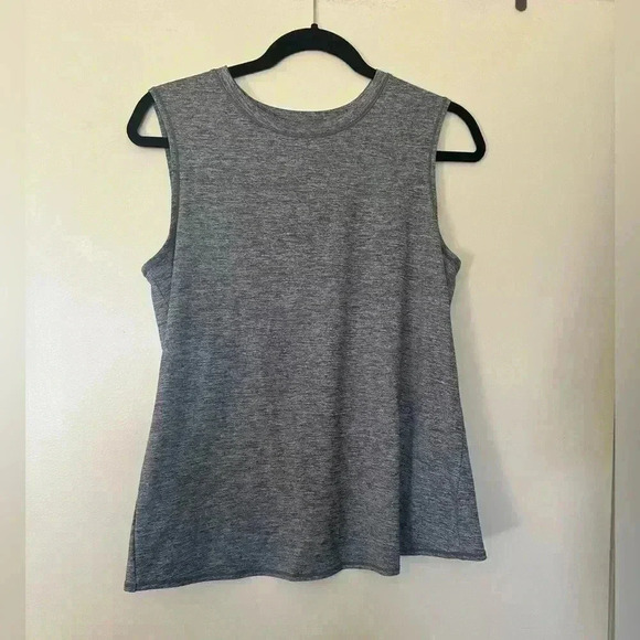 Grey Athleta Tank with Split Back - Picture 1 of 5